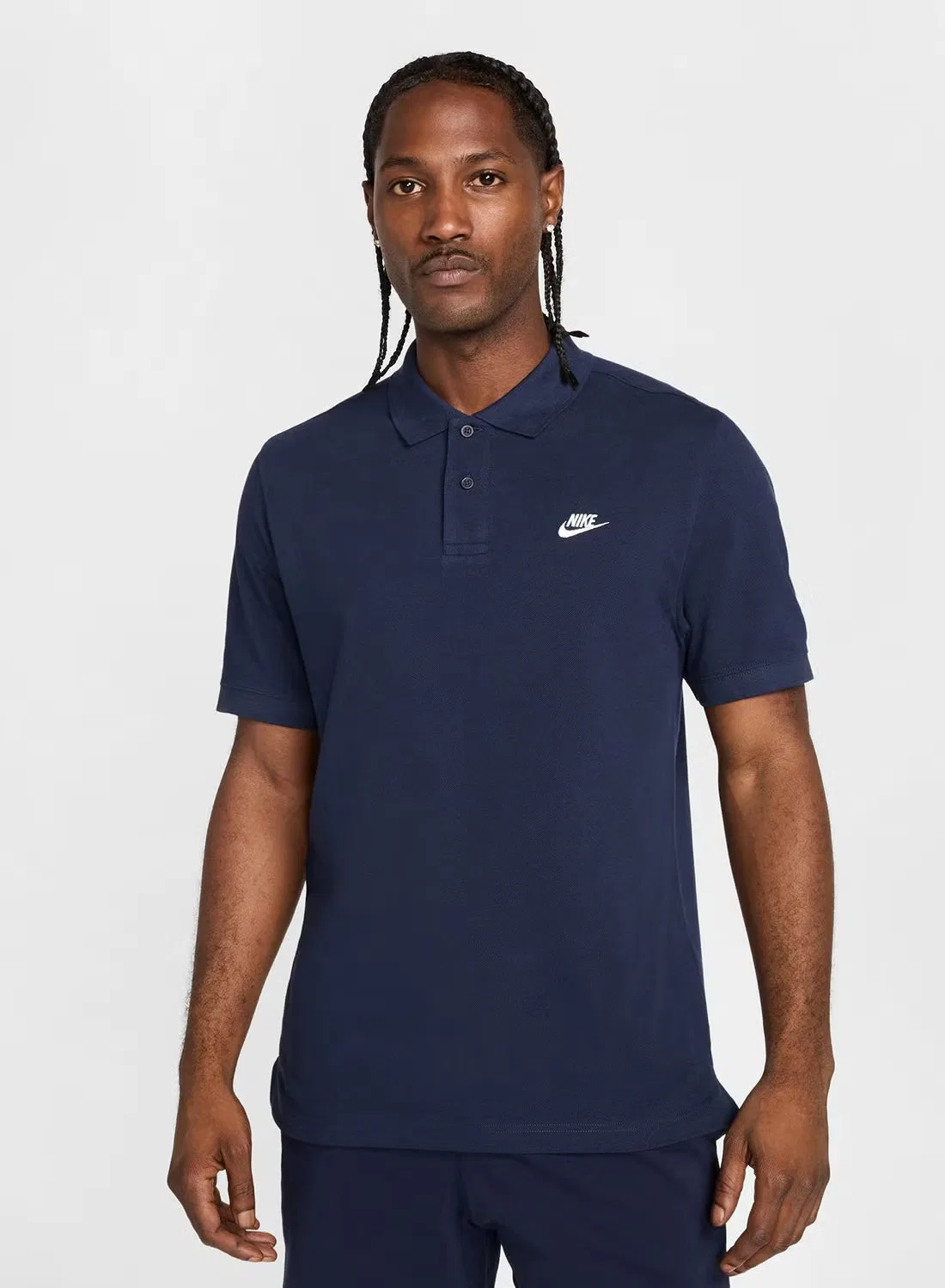 Поло с коротким рукавом Nike M nk club ss polo pique, обсидиан