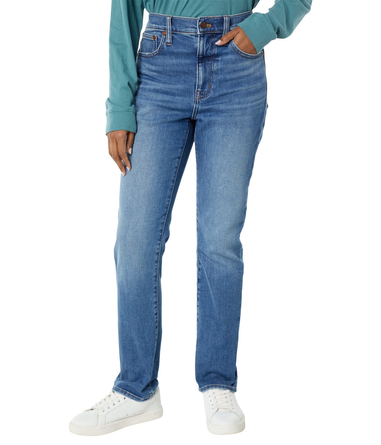 

Джинсы Madewell, High-Rise Slim Boyjean Cozy in Carrol