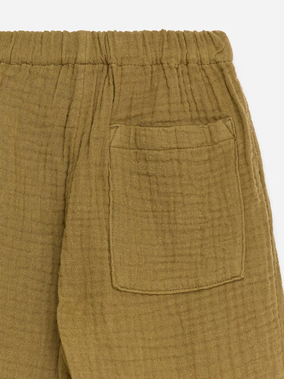 Хлопчатобумажные муслиновые брюки Arket, Khaki — фото 3