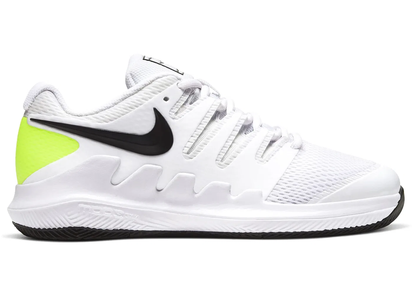 Детские кроссовки для тенниса Nike Court Zoom Vapor X, White/Volt/Black