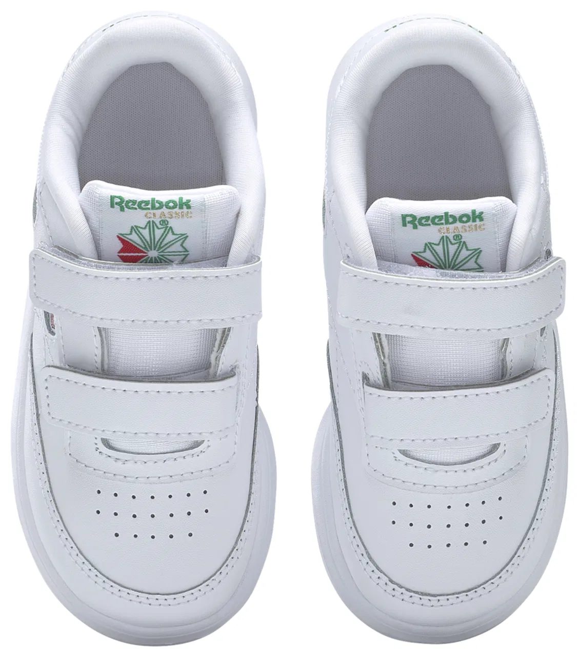 Кроссовки для мальчиков Club C 2V Reebok, цвет White/Glen Green — фото 4