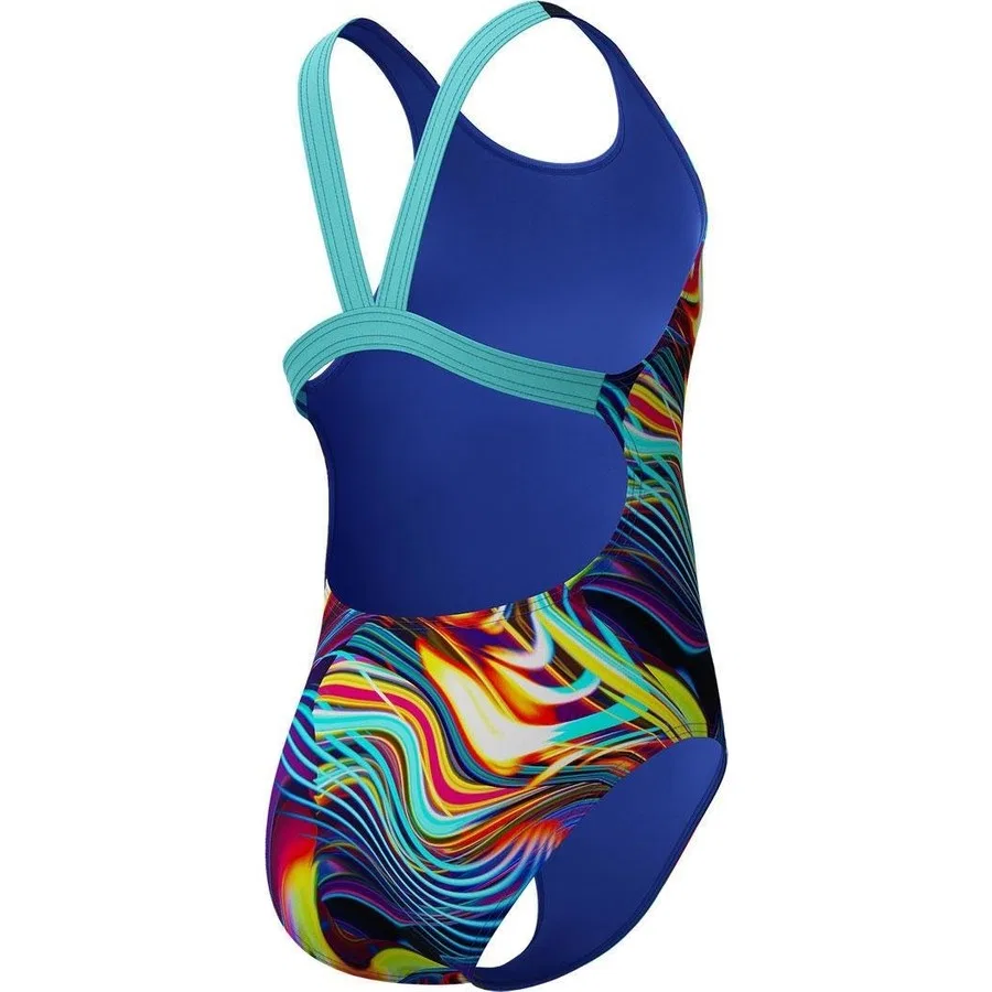 Плавки для мальчика Speedo Digital Allover Leaderback, Черный — фото 3