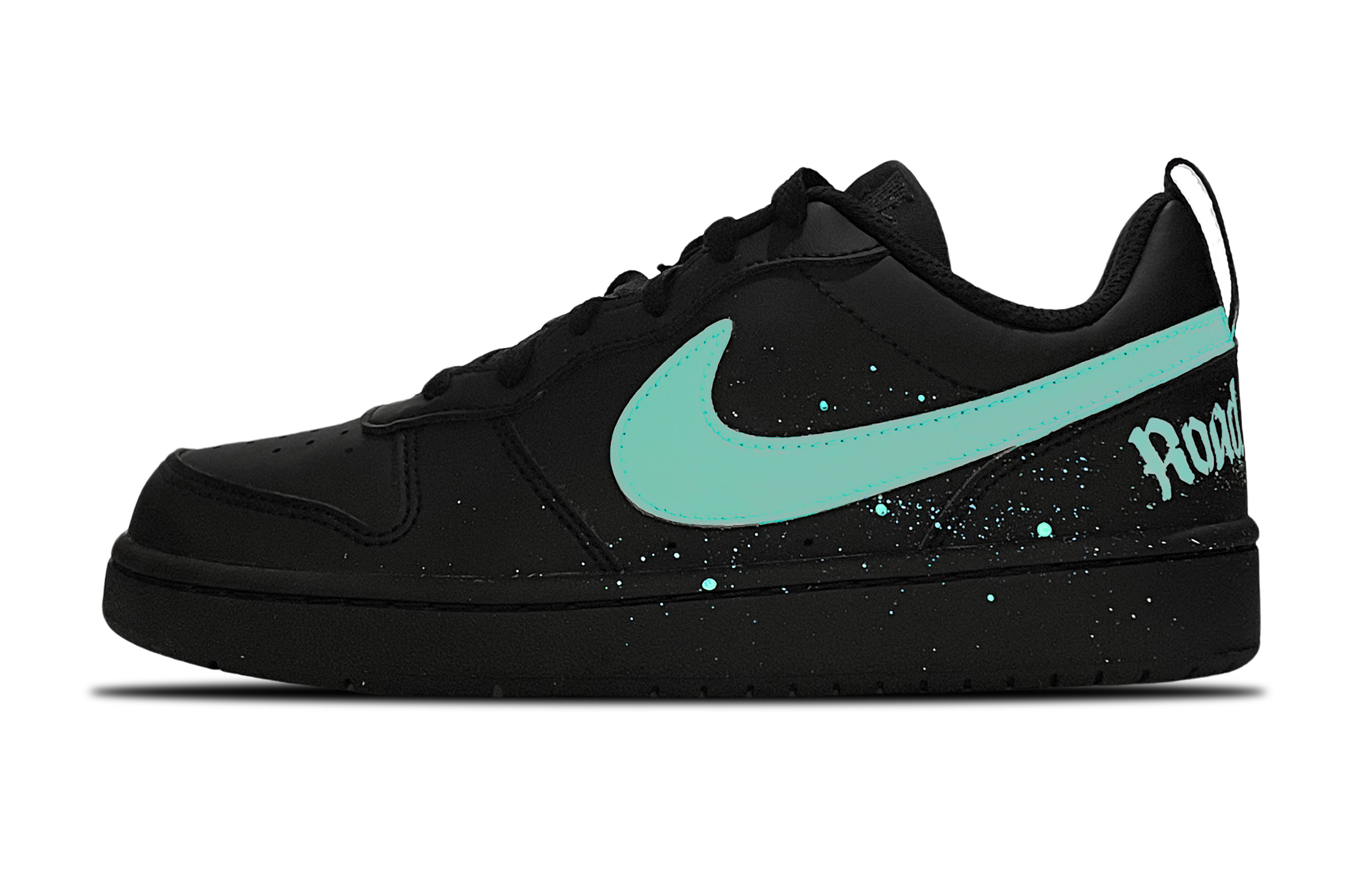 

Низкие детские кроссовки для скейтбординга Court Borough для подростков Nike, черный/зеленый