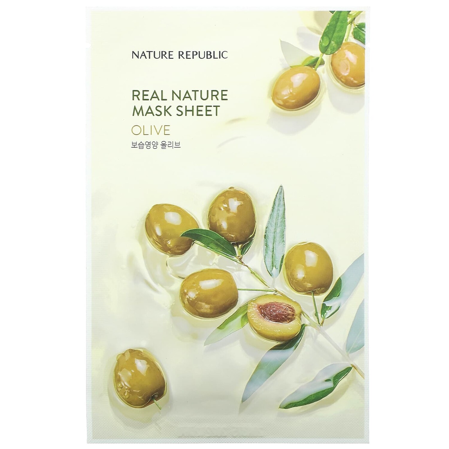 

Тканевая Маска Nature Republic Real Nature для красоты, с оливковым маслом, 23 мл