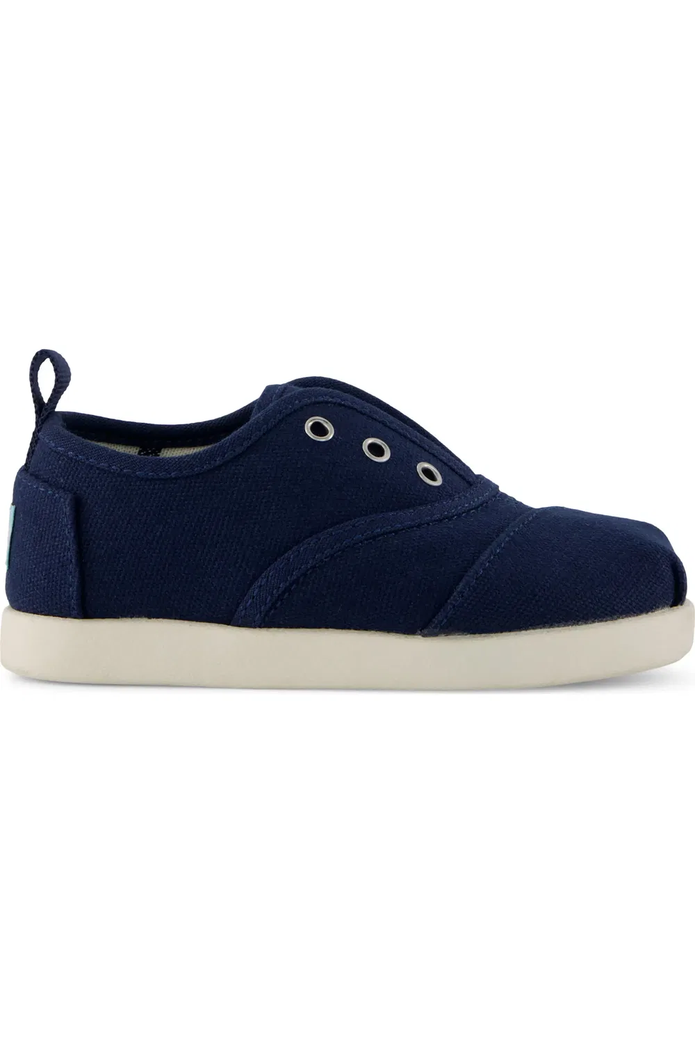 Детские кеды легкие на шнурках Cordones Plus TOMS, темно синий — фото 2