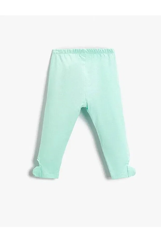 Детские леггинсы для девочек хлопковые Koton, Mint Green — фото 2