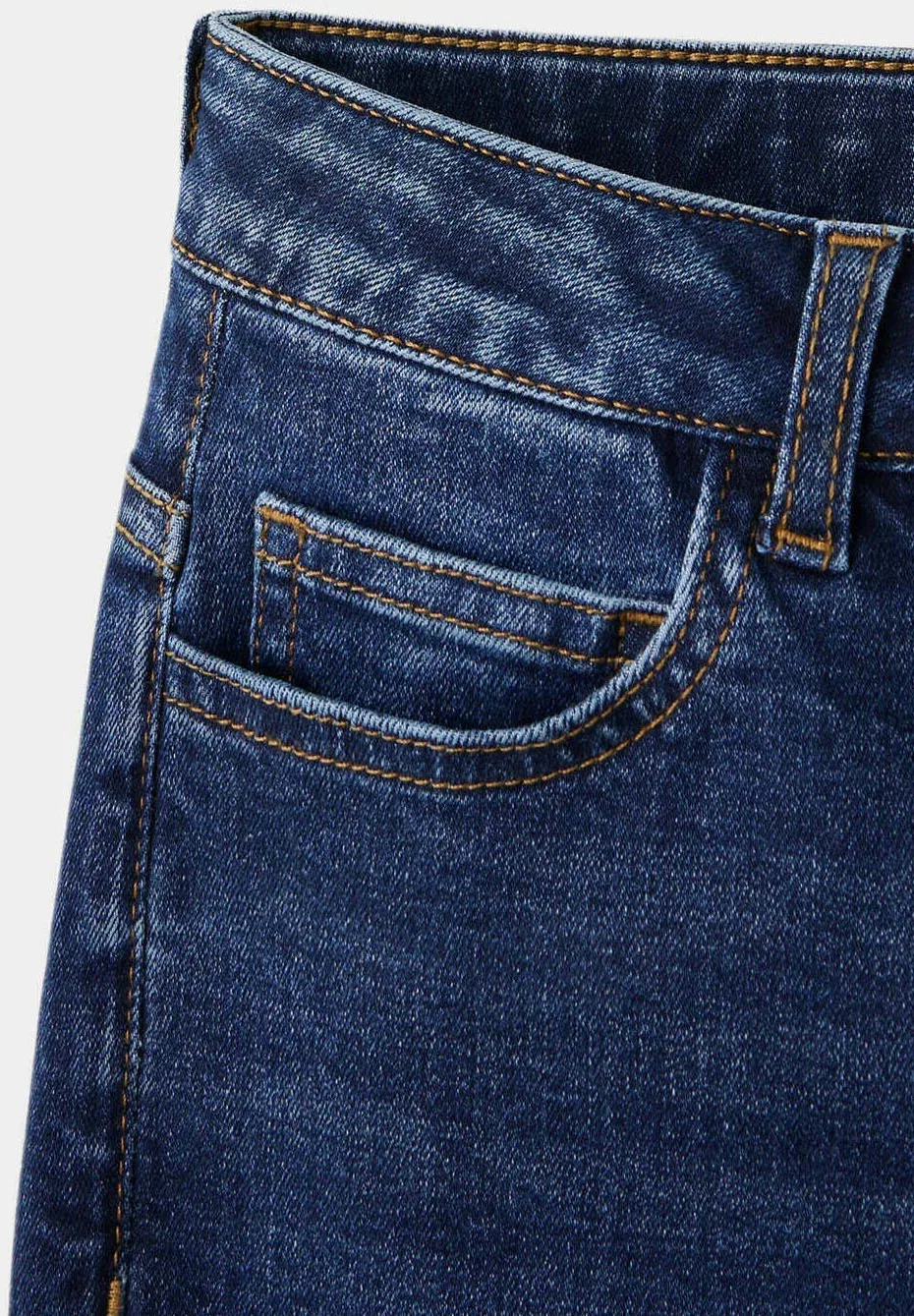 Детские джинсы облегающего кроя Mango Kids, Dark Blue — фото 4