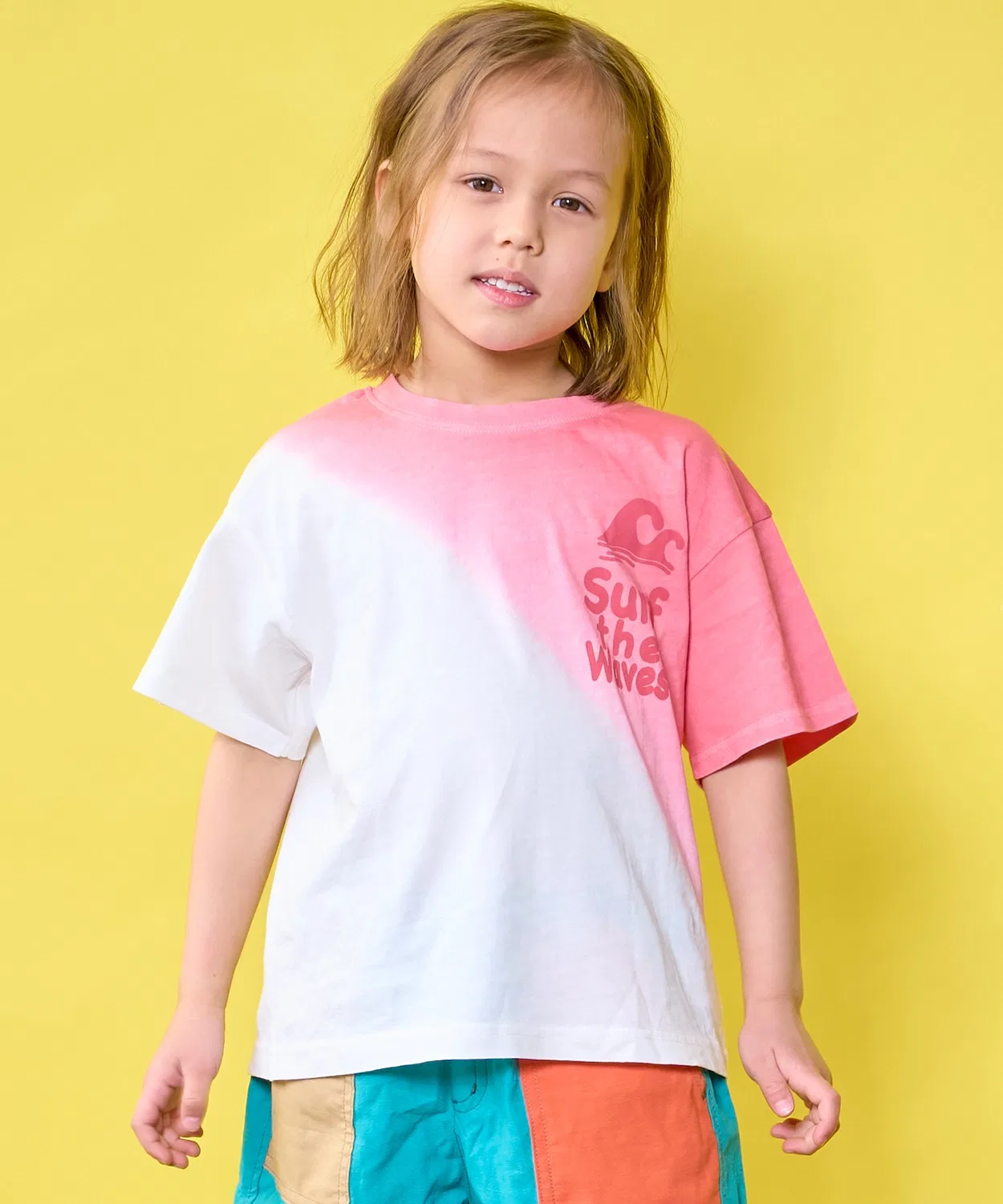 Детская футболка с принтом Tie Dye MARKEY'S, розовая