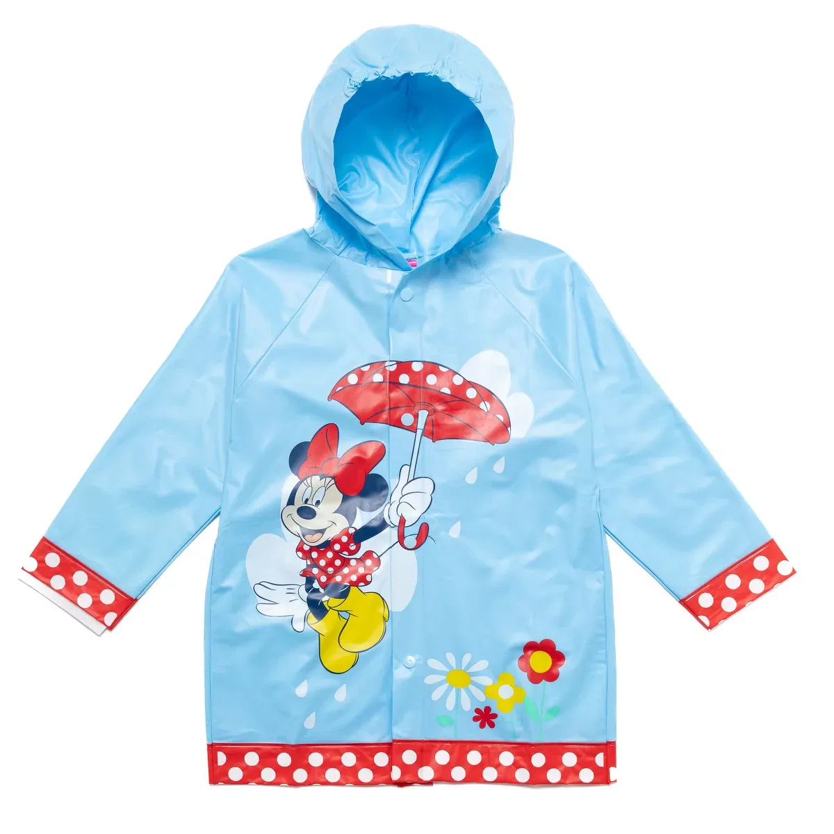 Детское дождевое пальто для девочек с капюшоном Minnie Mouse Disney, Blue