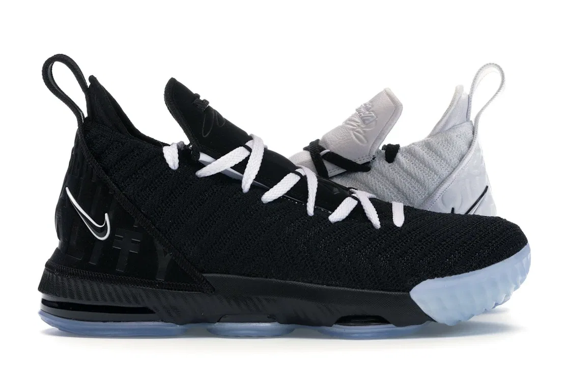 Детские кроссовки Nike LeBron 16 Equality (2019) (GS), White/Black