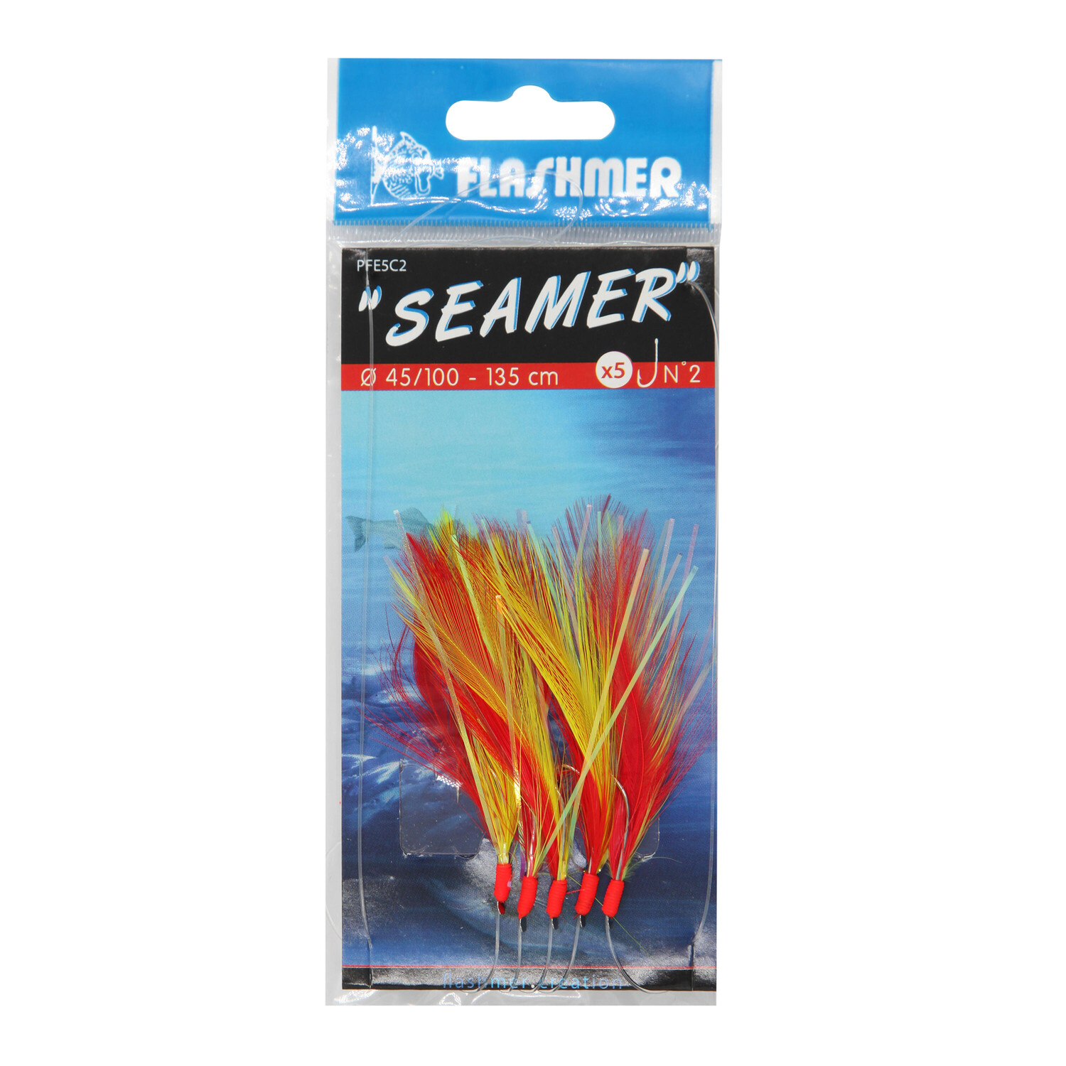 

Поводок для морской рыбалки Seamer 5 крючков №1/0 FLASHMER