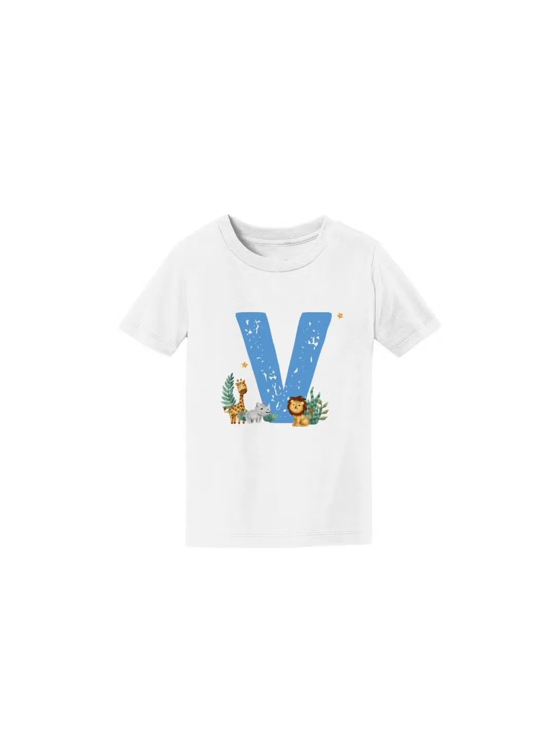 Футболка с принтом алфавита для мальчиков Printshop4Me, фиолетовый — фото 3
