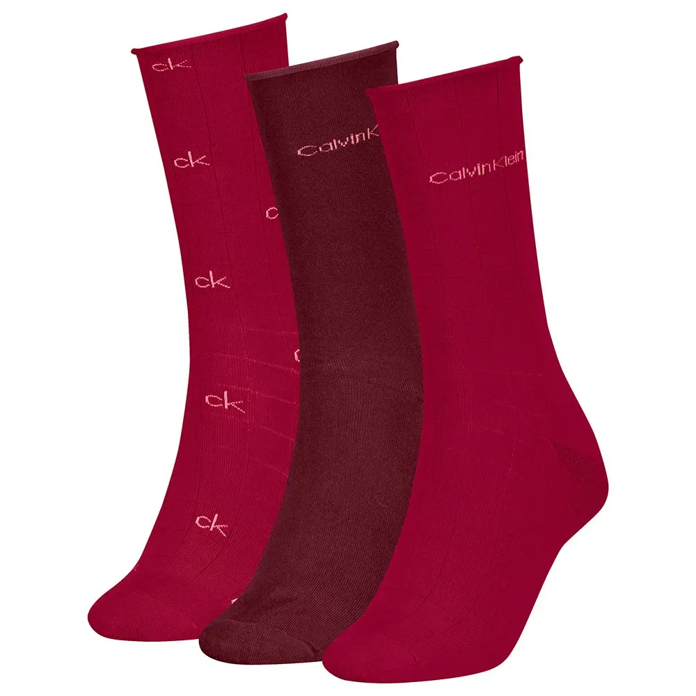 Женские носки с высокой посадкой Calvin klein, Red