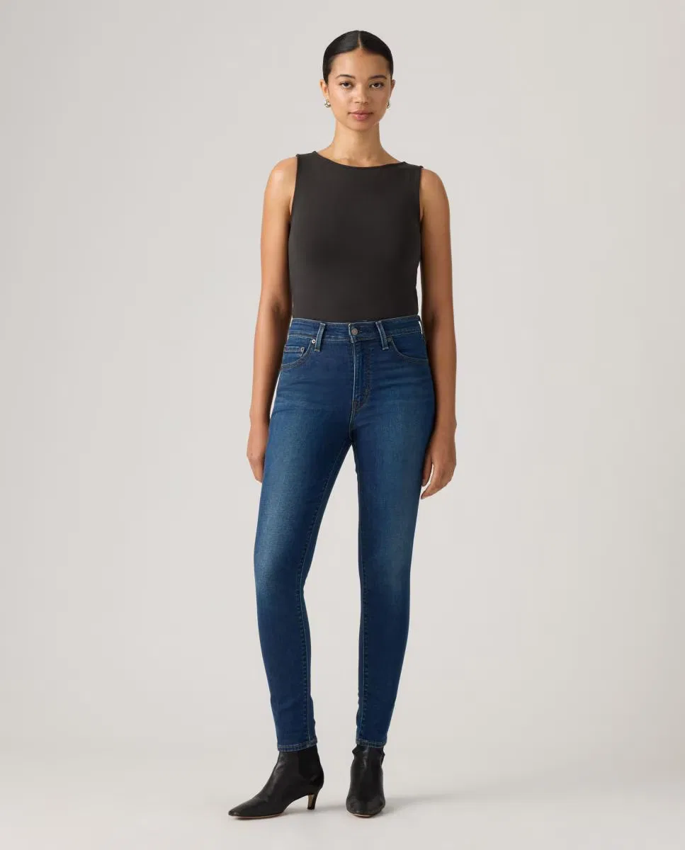 Женское узкие джинсы, Vaquero Pitillo 721 High Rise Skinny Tiro Alto, Levi's, темно-синий — фото 4
