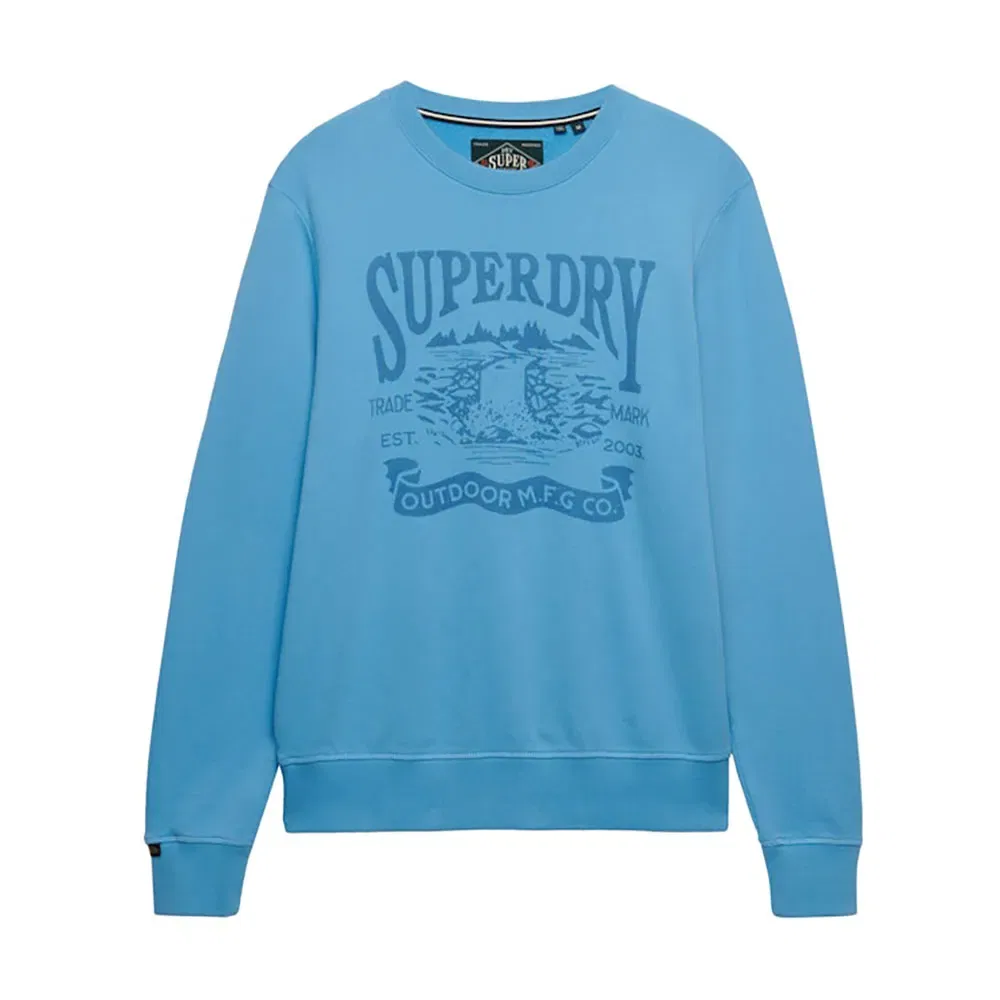 Свитшот Relaxed Fit Retro Outdoor Superdry, синий