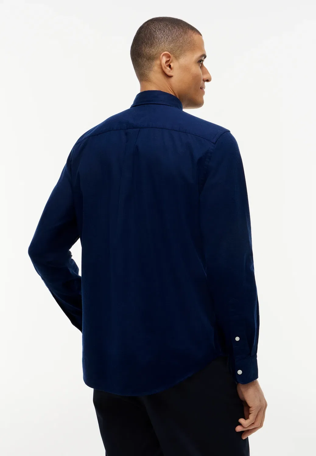 Рубашка из фланели Flex однотонная RF - рубашка Tommy Hilfiger, Carbon Navy — фото 3