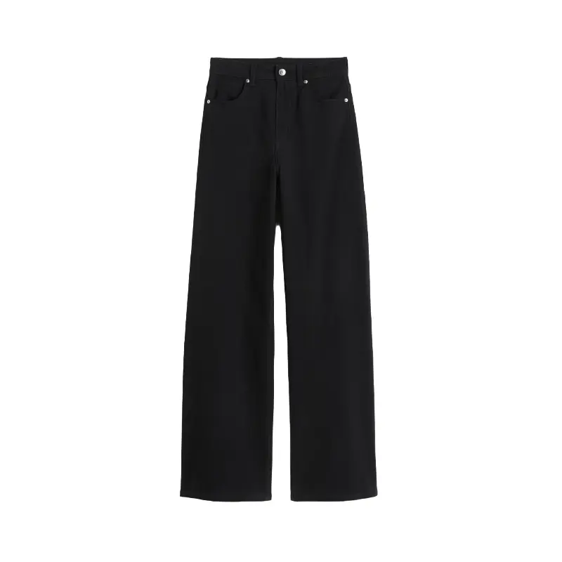

Брюки H&M Wide-leg Twill, черный