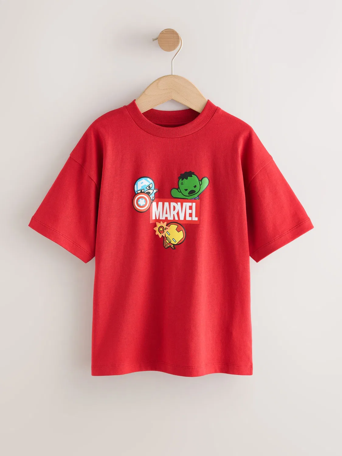 Футболка с принтом Marvel Avengers, Red Back Print Next, красный