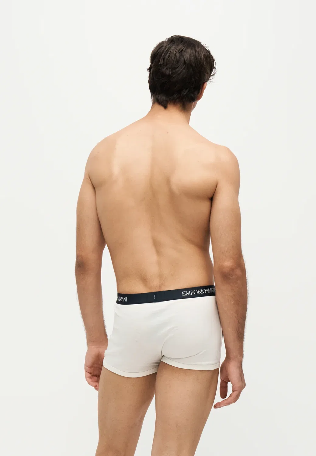 3 шт. - трусы Emporio Armani, Blue/Dark Blue/Off-White — фото 3