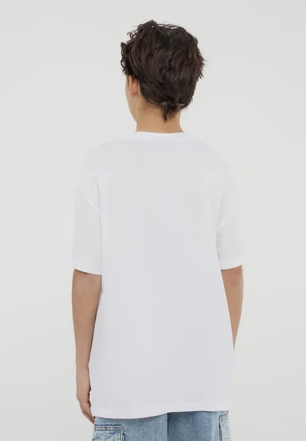 Комплект из 3 футболок хлопковых basic t-shirt Terranova, белый — фото 3