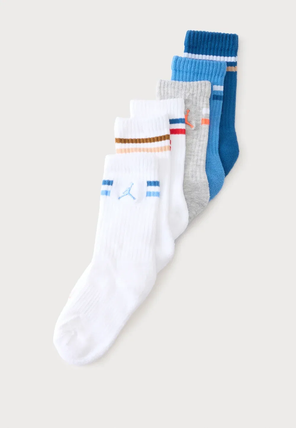 Набор из 6 носков Icon унисекс Jordan, Blue/White