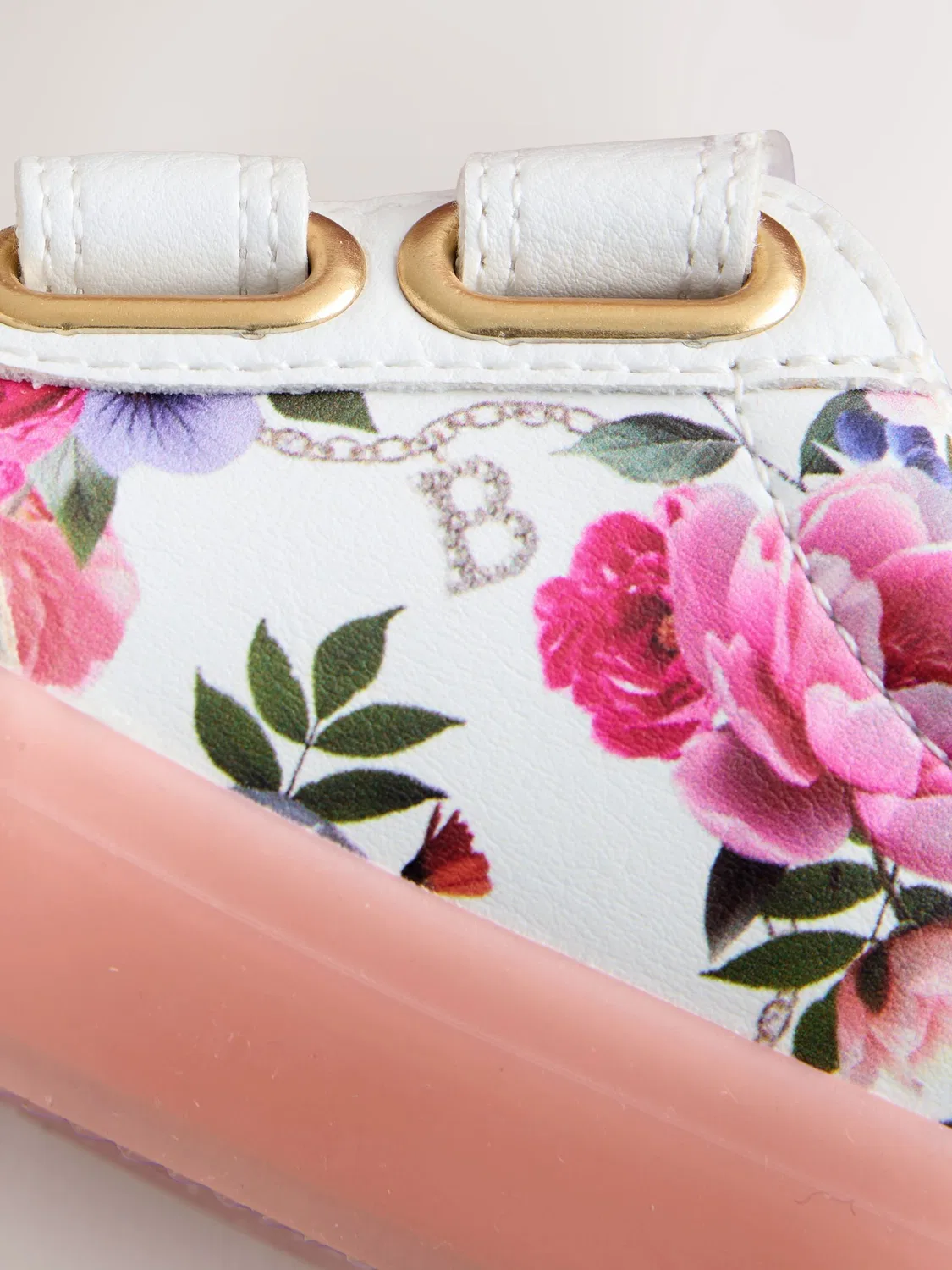 Кроссовки с цветочным принтом Baker by Ted Baker Tape, розовые — фото 4