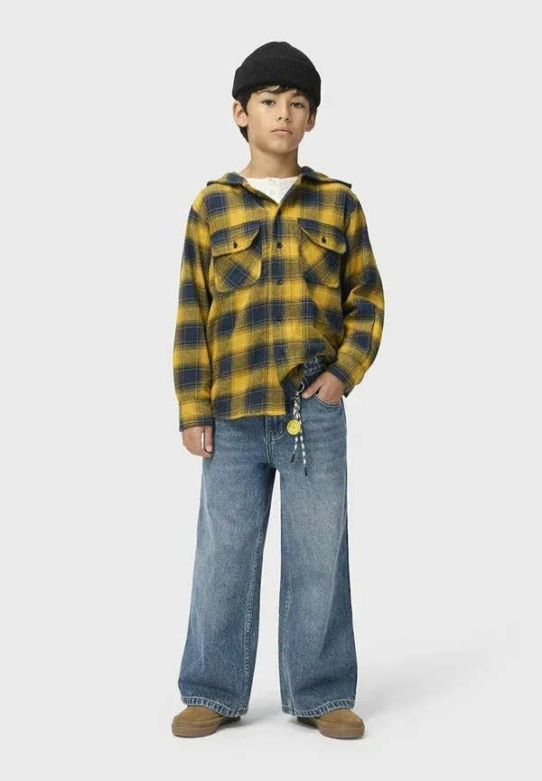 Брюки расклешенные, хлопок, Askio unisex - flared jeans, Molo, tinted vintage blue, синий