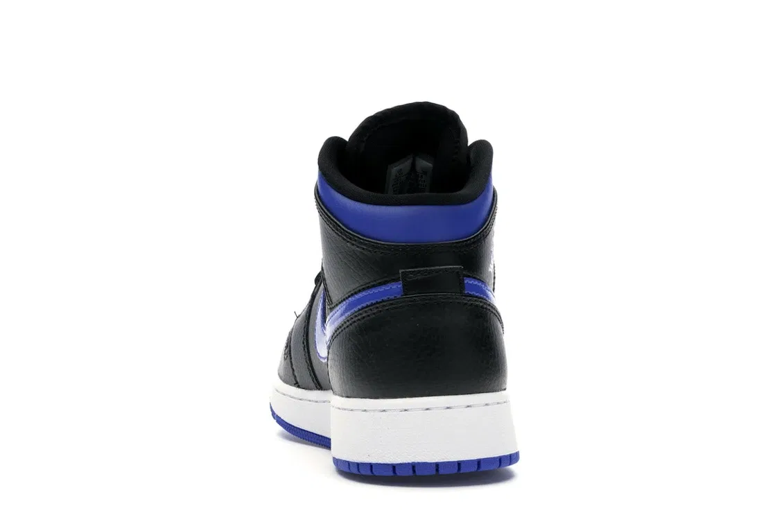 Детские кроссовки Lifestyle с принтом Jordan 1 Mid Jordan, Black/Royal — фото 4