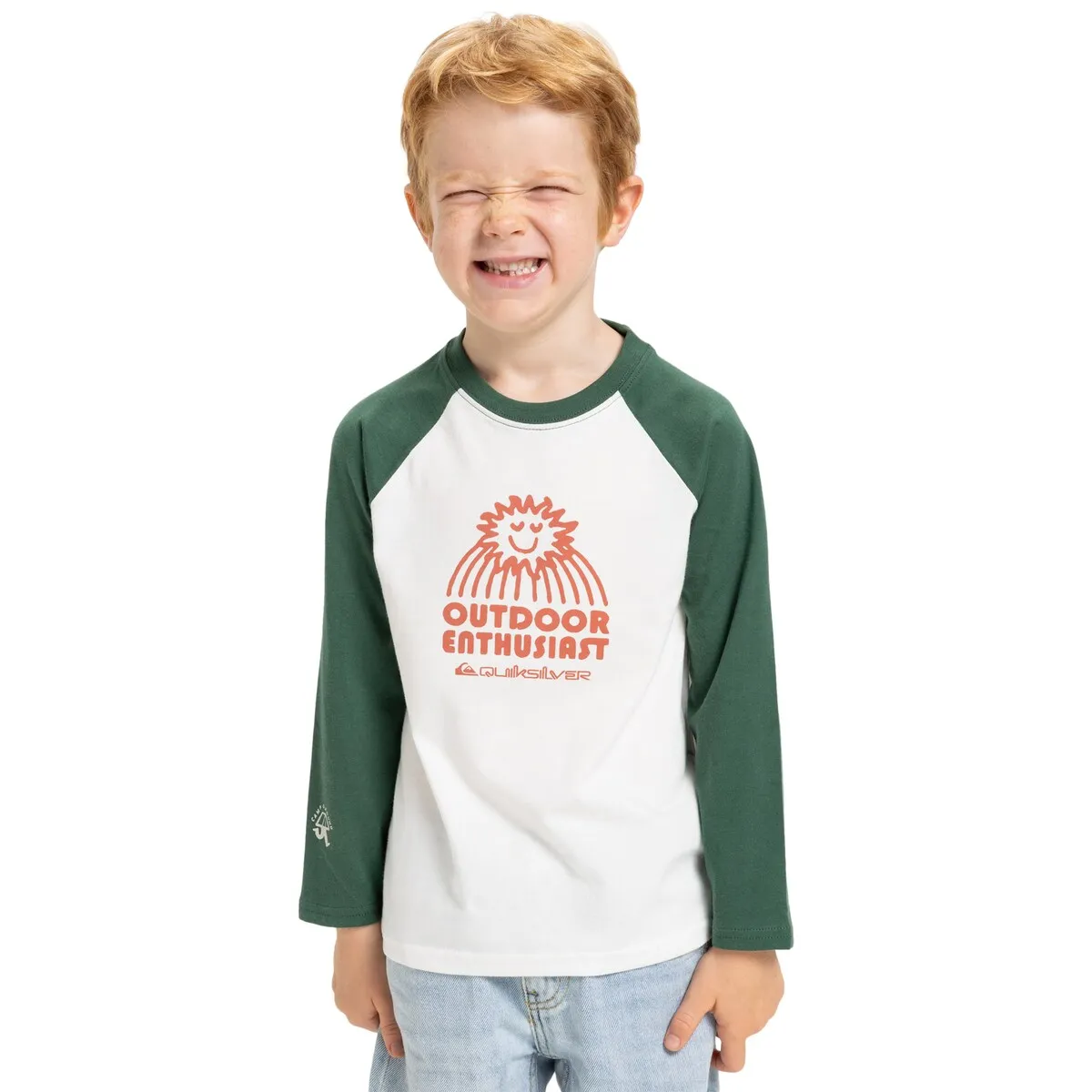 

Детская футболка Ev Spot On Raglan Quiksilver, белый