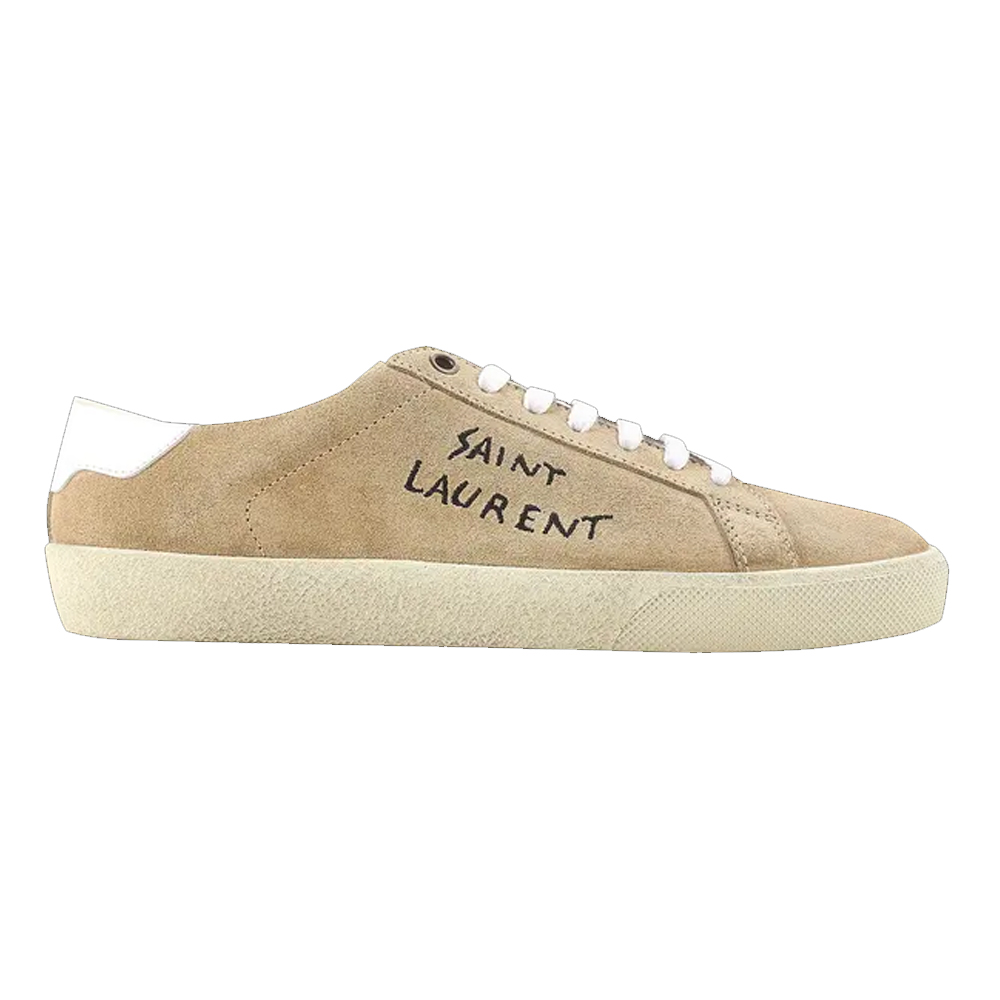 SAINT LAURENT Женские кроссовки Court Classic Low top Skateboard коричневые — фото 2