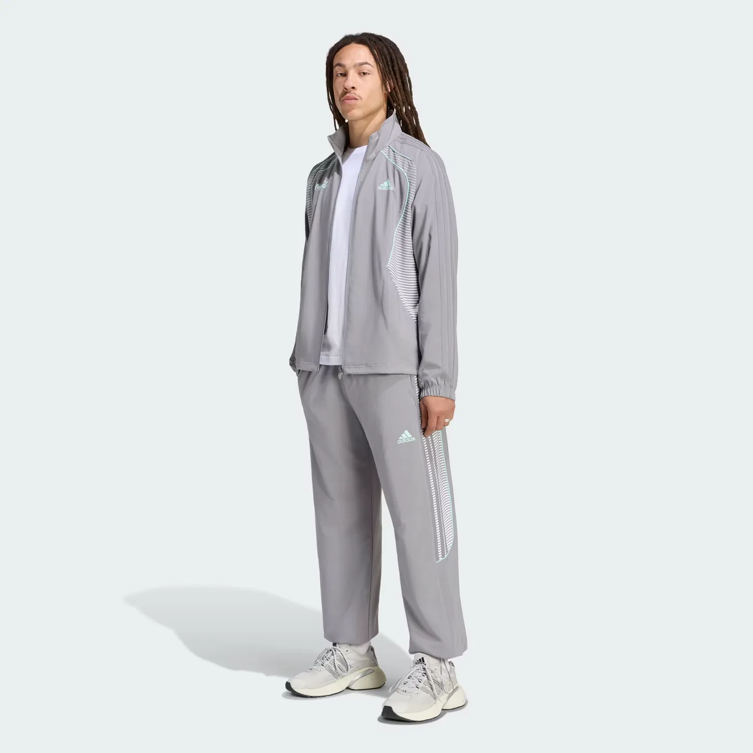 Мужская спортивная куртка на молнии Adidas x Coca-Cola Teamgeist 26 Adidas Originals, серый — фото 3