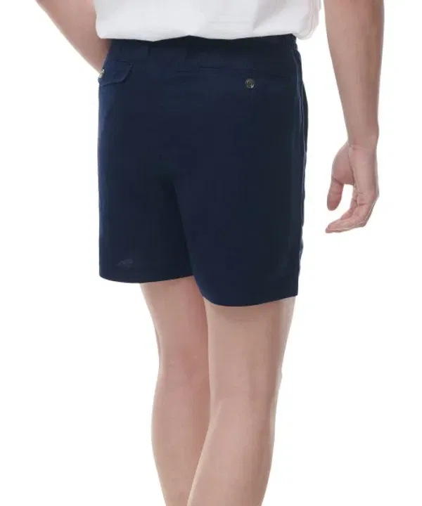 Шорты классические из льняной смесовой ткани, Prepster, Polo Ralph Lauren, темно-синий — фото 2