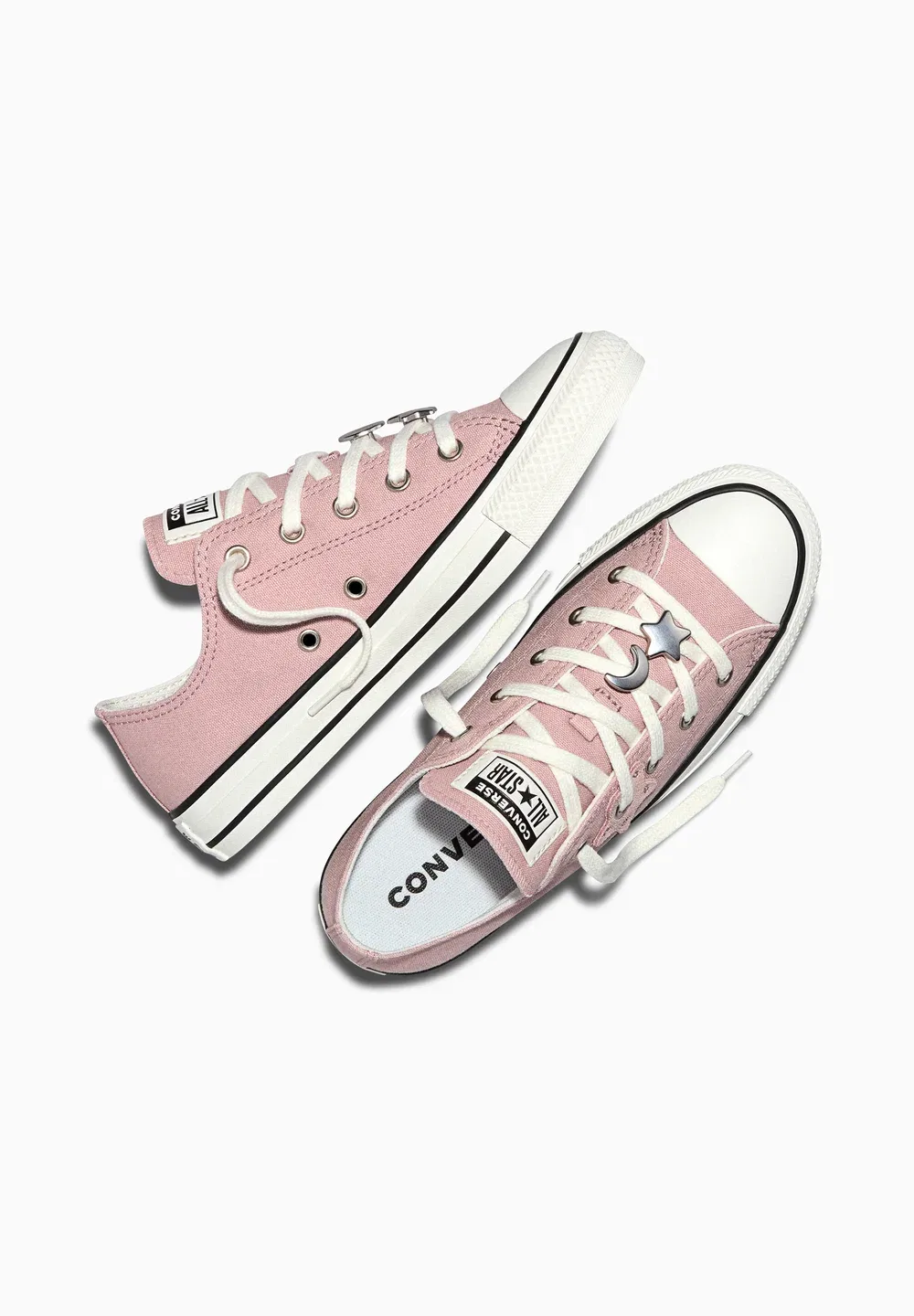 Низкие кеды Chuck Taylor All Star Space Charms унисекс - кроссовки Converse, Petal Pit White Black — фото 3