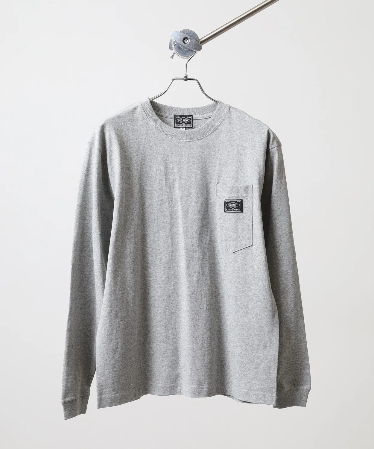 Детское лонгслив с принтом Sunglasses Pocket Tee BIG MIKE, Grey — фото 2