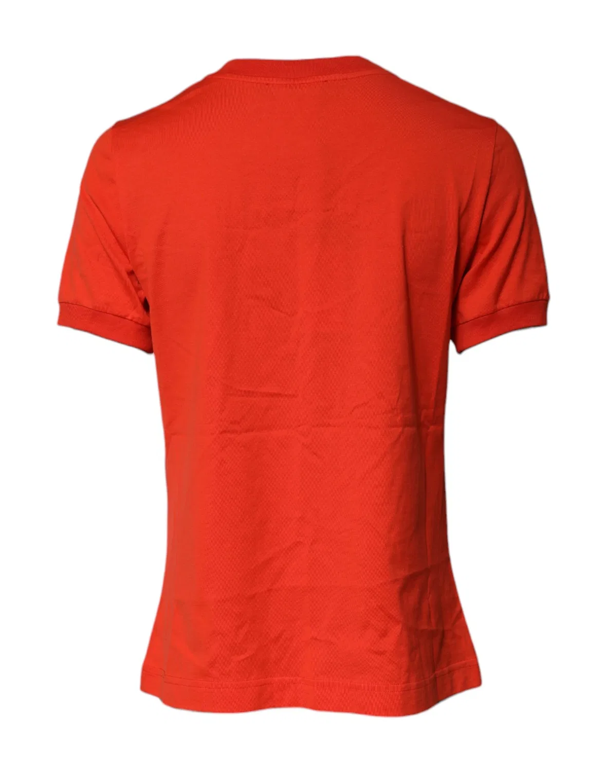 Женская футболка с коротким рукавом и цветочной вышивкой Dolce & Gabbana, Red — фото 4