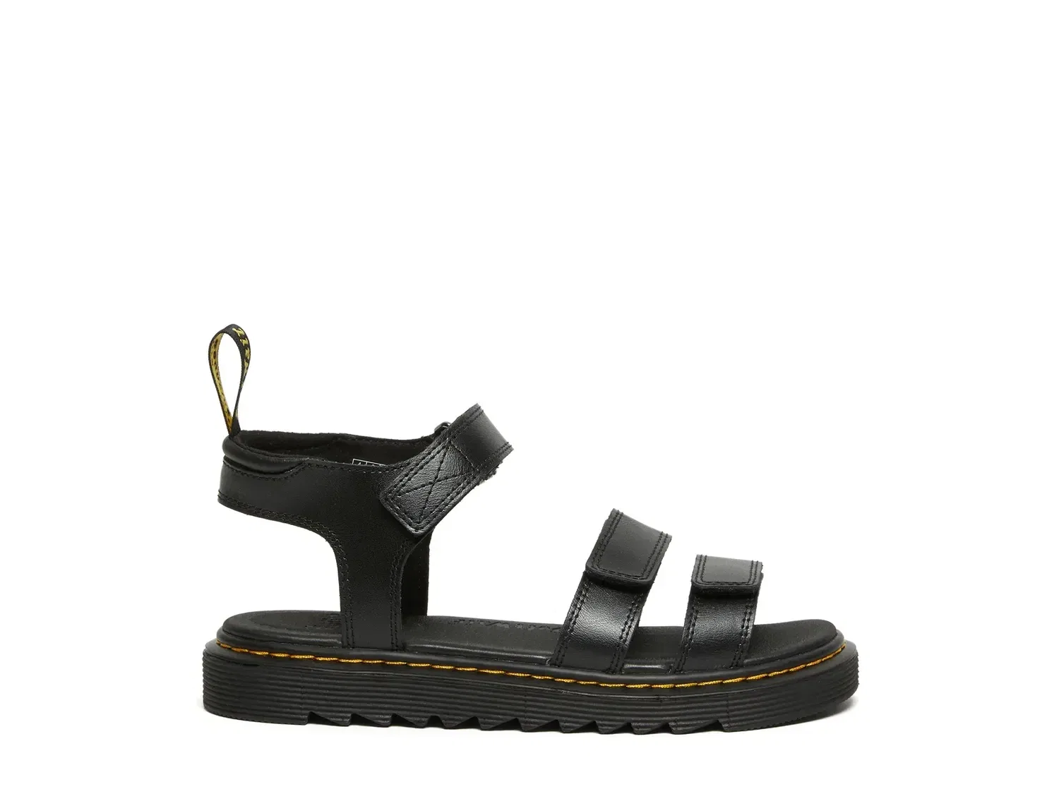 Сандалии Dr. Martens Klaire для девочек, кожаные, черные — фото 2