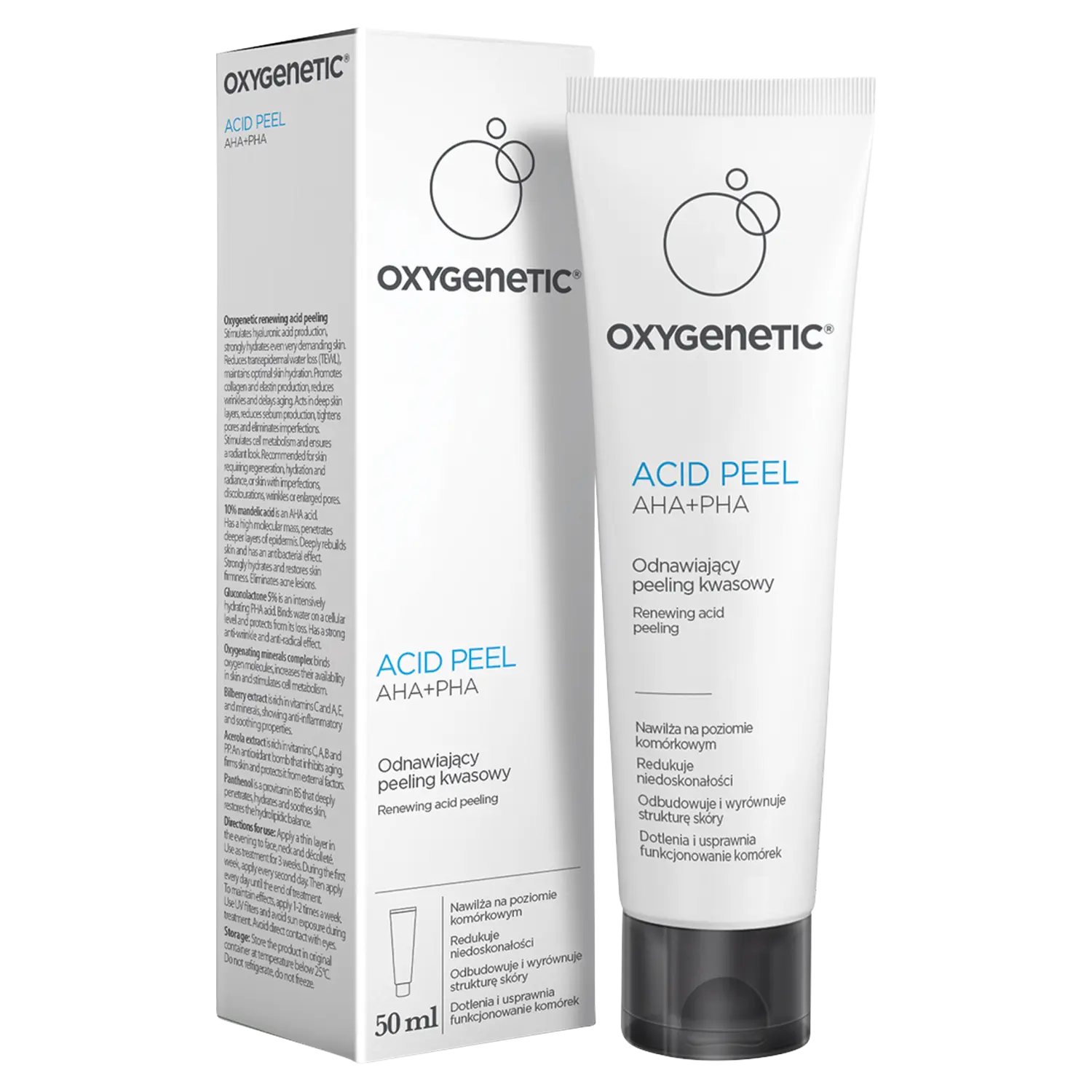 

Oxygenetic Acid Peel Обновляющий кислотный скраб для лица, 50 мл