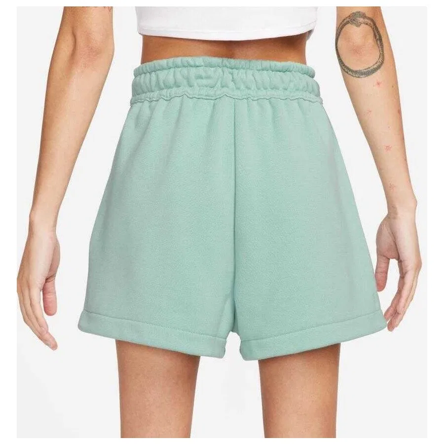 Шорты спортивные из флиса с регулируемым поясом Nike Sportswear Fleece Ft Short, Зеленый — фото 2