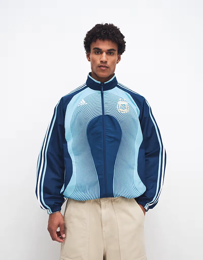 Спортивная футболка Adidas для выездных матчей сборной Аргентины, 2006 год — фото 2
