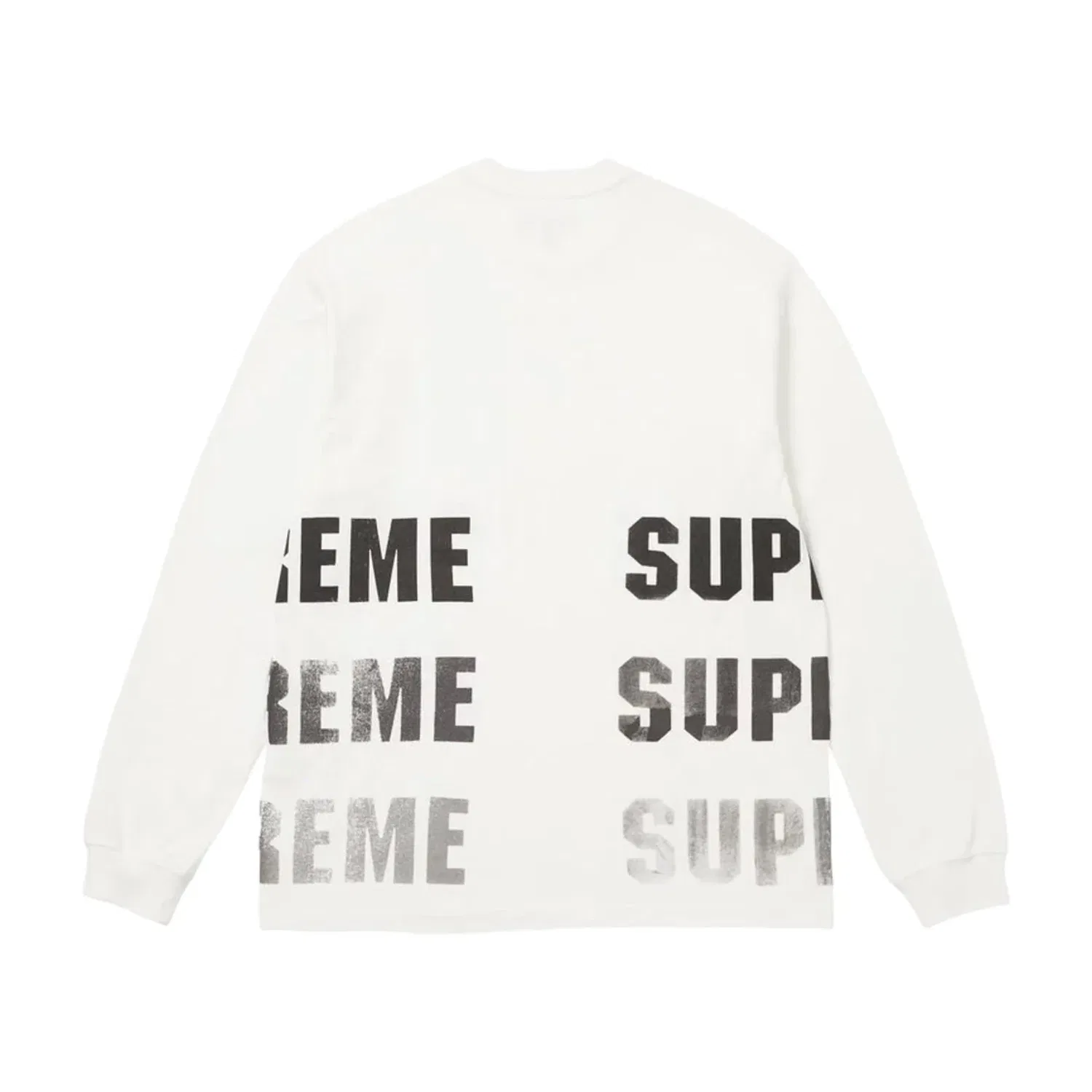 Мужская футболка FW26 Reflective L/S T-Shirt 'White' Supreme, белый — фото 2