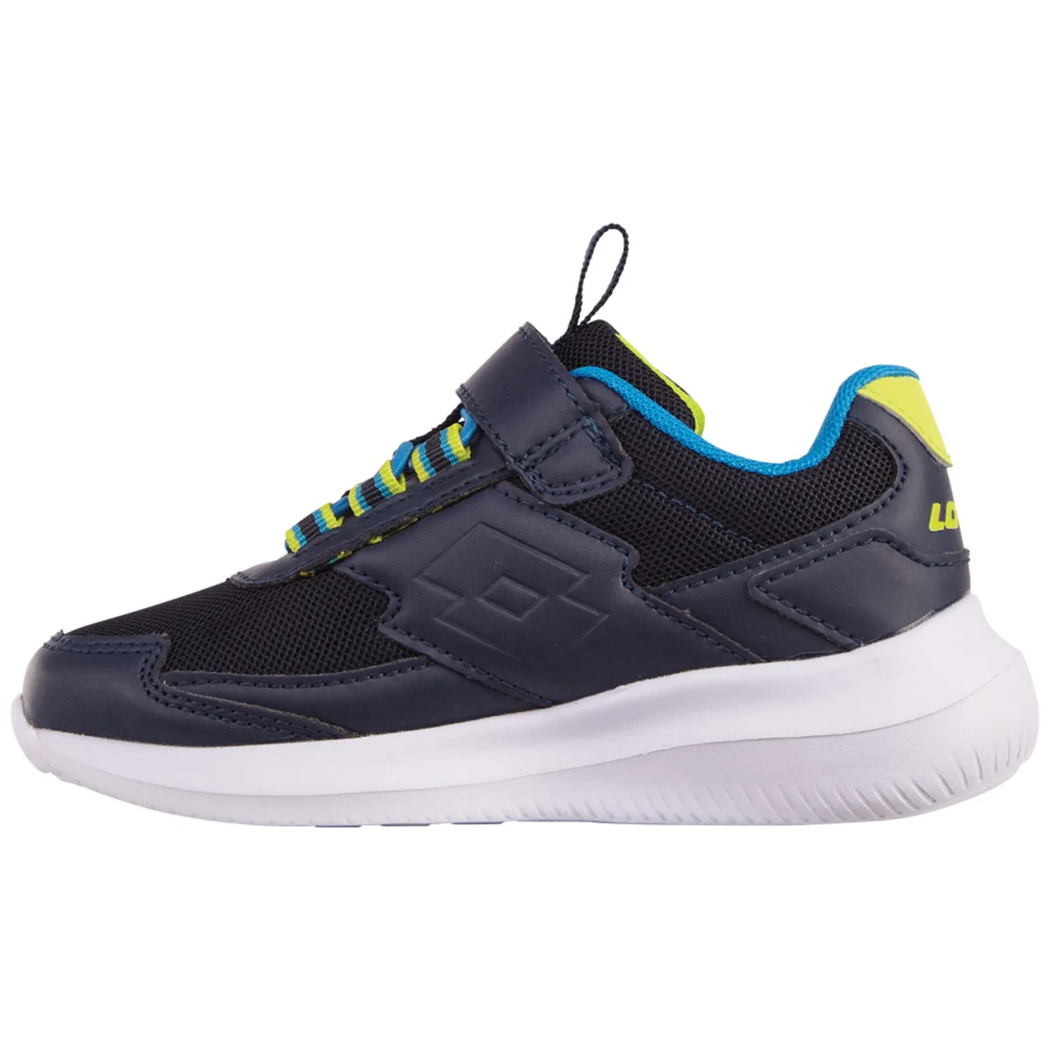 Детские кроссовки с LED-подсветкой Lotto, Navy-Lime — фото 2