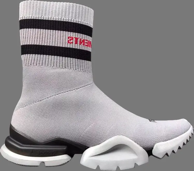 

Кроссовки vetements x sock pump high 'grey' Reebok, серый