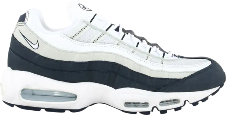 

Кроссовки Nike Air Max 95 'White Midnight Navhy', белый, Белый;черный, Кроссовки Nike Air Max 95 'White Midnight Navhy', белый