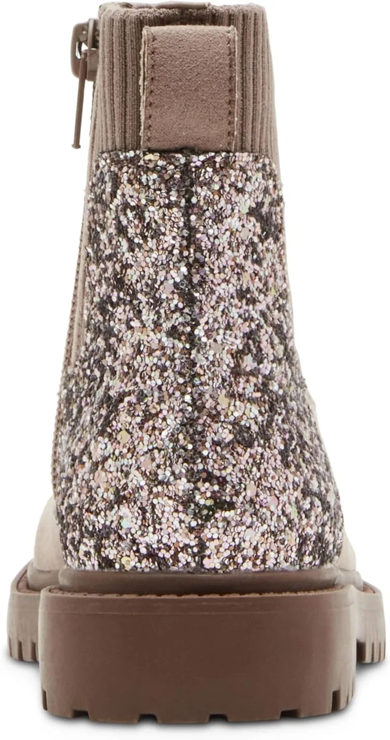 Детские сапоги для девочек Lilyana Steve Madden, Taupe Glitter — фото 3