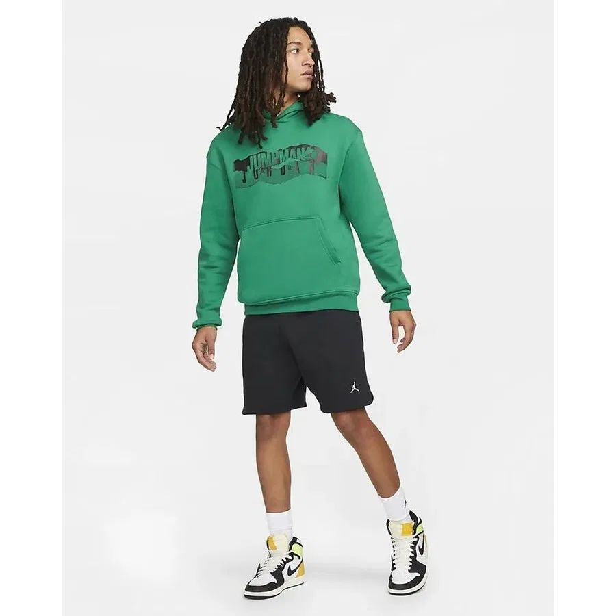 Худи Nike Jordan Essential Fleece с принтом, цвет Pine Green — фото 3