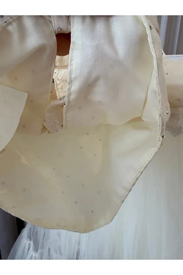Платье для девочек с принтом Baby Aden, Nude Color — фото 3
