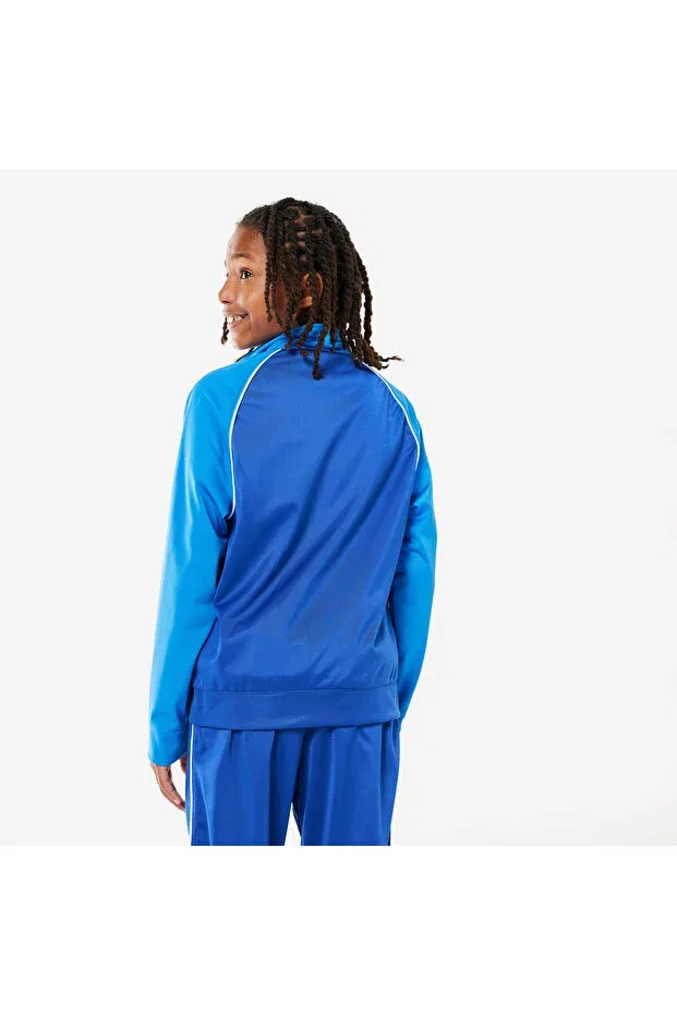 Детский спортивный костюм для девочек с принтом Decathlon, Navy Blue / White / Sea Blue — фото 4