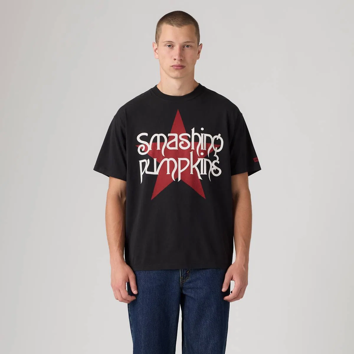 Футболка Levi's x The Smashing Pumpkins, Black Star - Black — фото 3