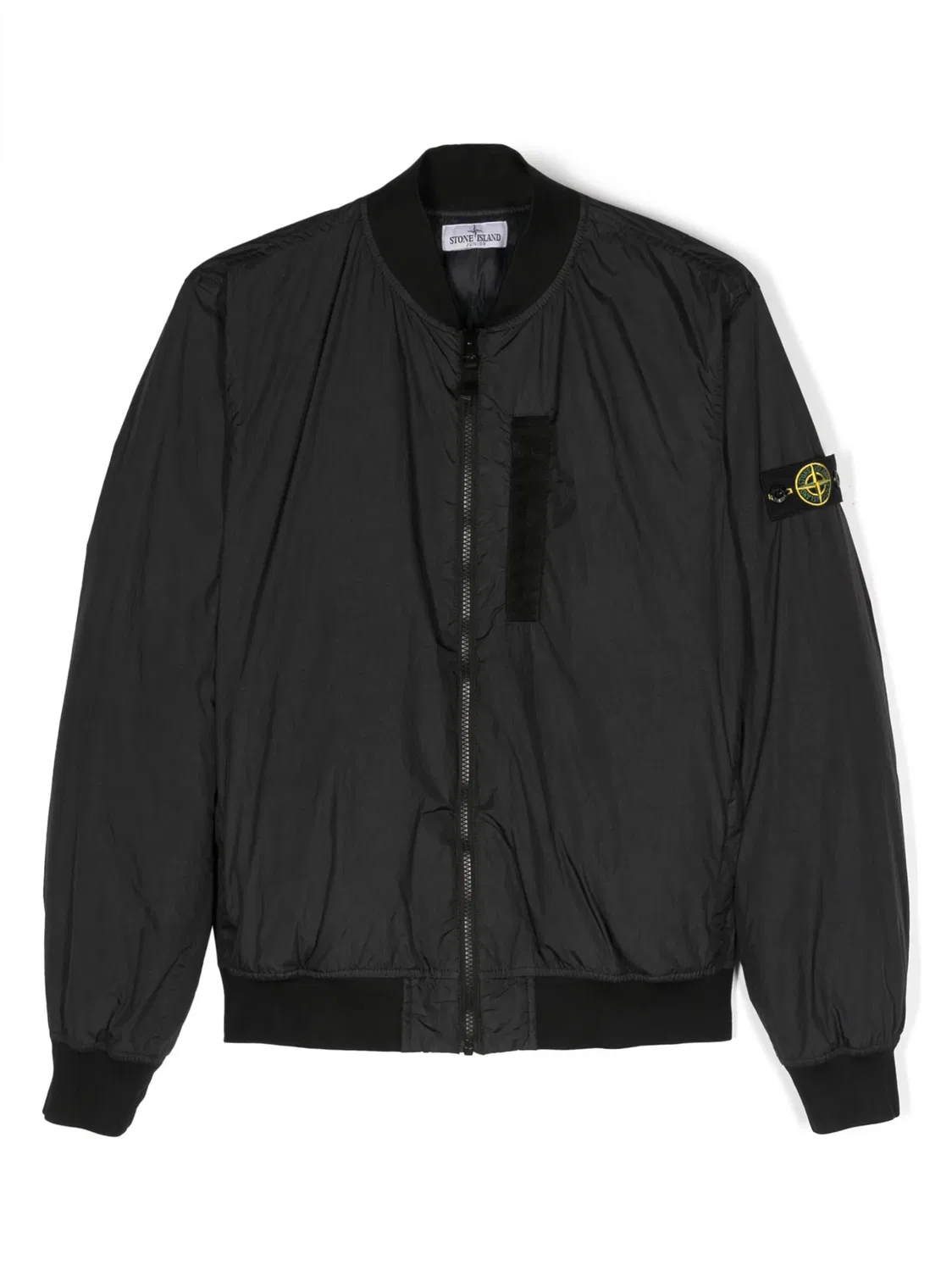 Бомбер с компасом Stone Island, черный