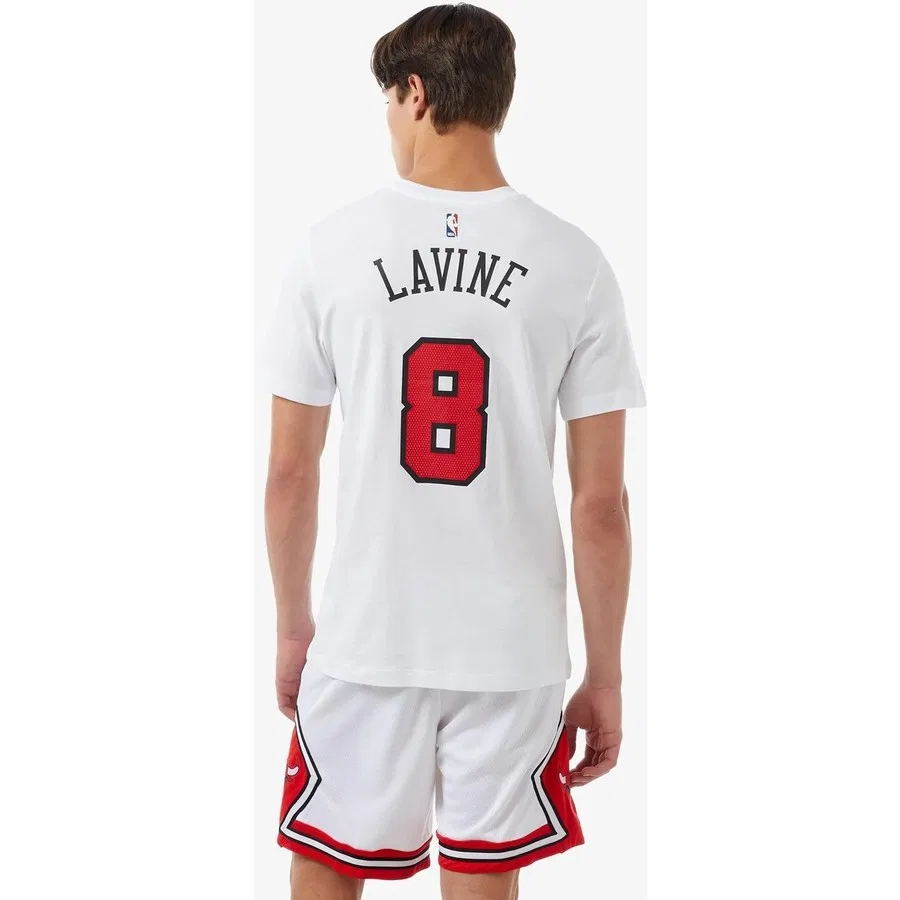 Футболка с принтом NBA Chicago Bulls Lavine Nike, Белый — фото 2